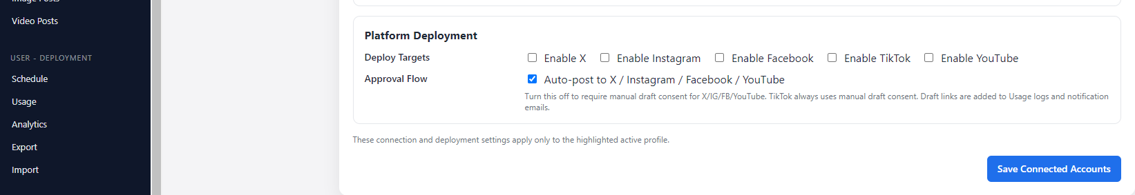 Set Auto Platform Deployment